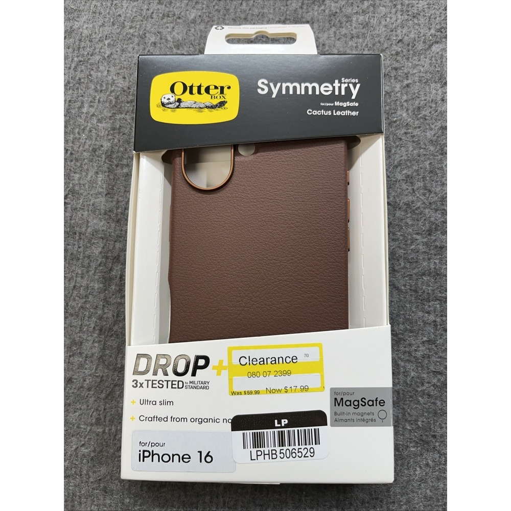 OtterBox Apple iPhone 16 Symmetry Cactus Leather Series Case w/ MagSafe - Brown